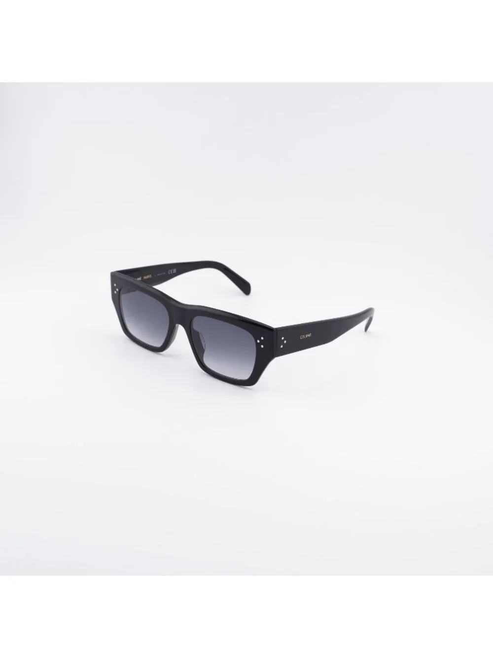 Celine CL40297U 01B Sunglasses Black Square Frame, Grey Lenses